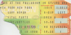 New York Ticket 1980